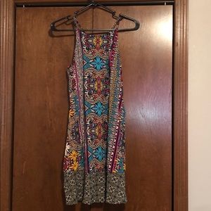 Xhilaration Printed Halter Dress Size XS